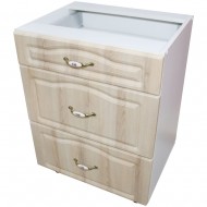 Corp inferior 60 cu 3 sertare metalice pentru greutate Zebra MDF sonoma mustata Corp inferior 60 cu 3 sertare metalice pentru greutate Zebra MDF sonoma mustata